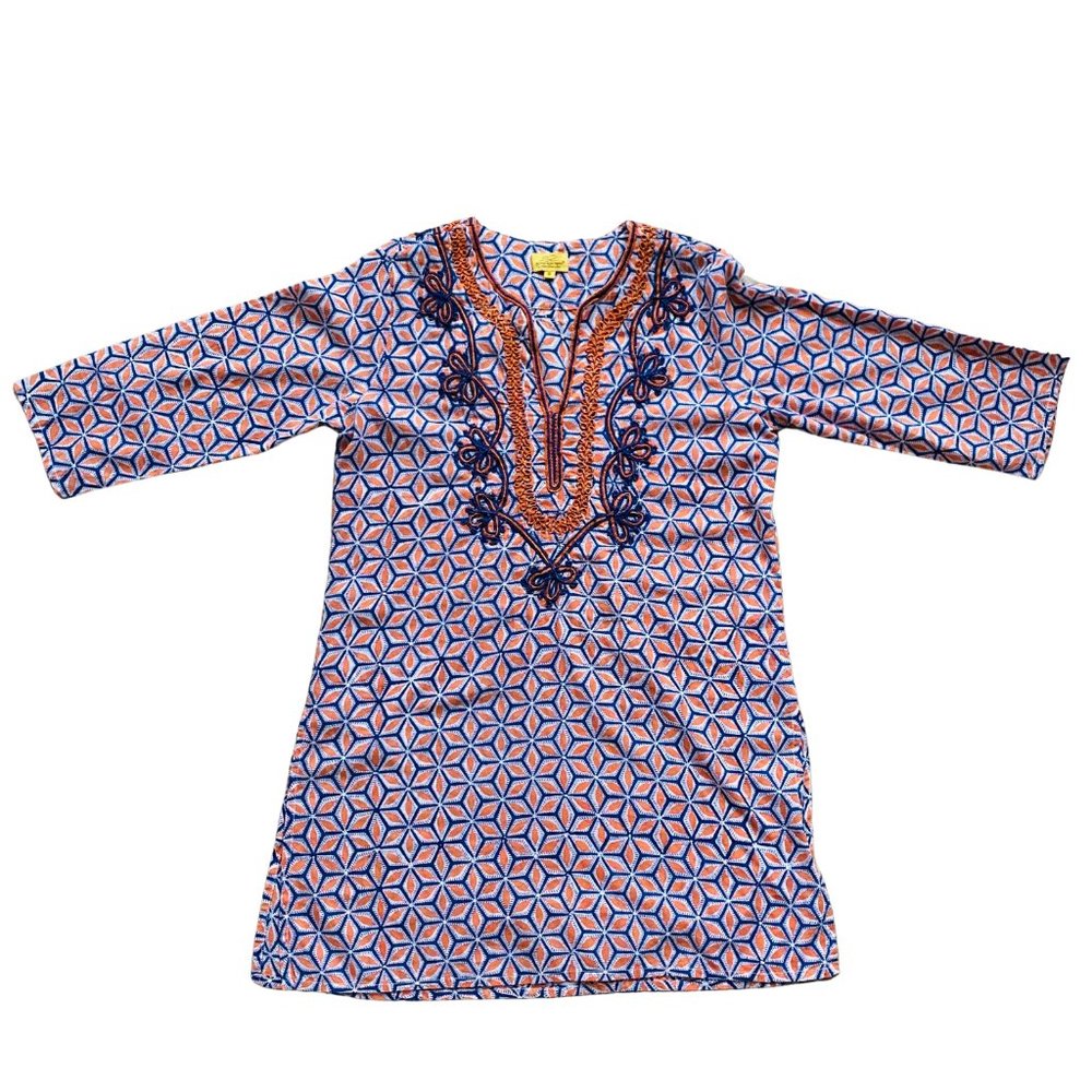 Roberta Roller Rabbit Embroidered Orange Tunic - Picture 3 of 5